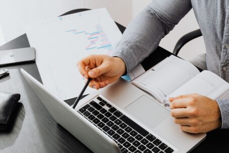 Person working at their laptop